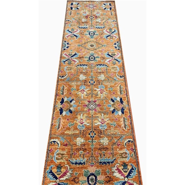 1990s Handwoven Heriz Runner Rug 3x12 For Sale In Dallas - Image 6 of 10