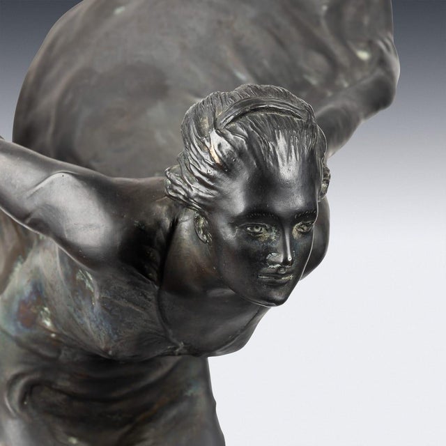 Charles Sykes, Rolls Royce Spirit of Ecstasy No.13, 1890s-1910s, Bronze For Sale - Image 13 of 18