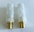 Vintage Brass and Glass Sconces, 1970s, Set of 2 For Sale - Image 10 of 13