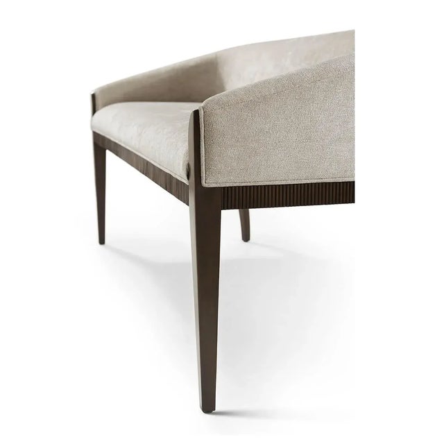 Modern Upholstered Bedroom Bench For Sale - Image 4 of 8