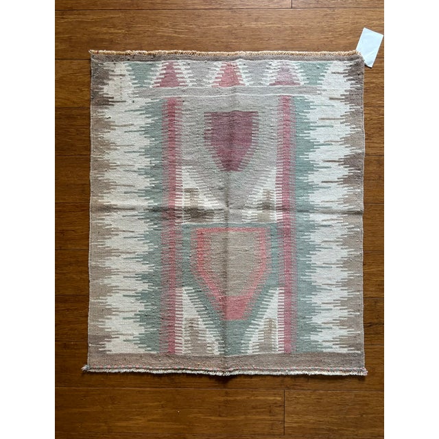 Small Vintage Anatolian Kilim Rug | 2'5" X 2'11" For Sale - Image 4 of 4