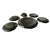 1960s 1960s Arcoroc France "Coquillage" Black Glass Shell Serving Set – 16 Pieces With Chip & Dip Platter For Sale - Image 5 of 13