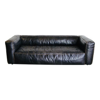 Four Hands “Nolita Reverse Stitch Sofa” in Top Grain Leather For Sale