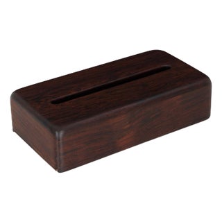 Arthur Espenet Carpenter Rosewood Tissue Box 1965 For Sale