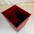 1990s Vintage Chinoiserie Boho Chic Red & Black Wastebasket For Sale - Image 9 of 9