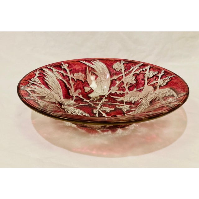 You will surely enjoy this rarely found 13" Consolidated Glass bowl in the Cockatoo pattern. Unbelievable design and...