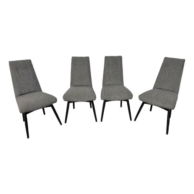 Mid-Century Modern Adrian Pearsall Upholstered Dining Chairs - Set of 4 For Sale