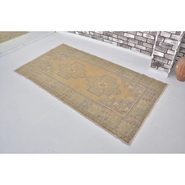 Bohemian Tribal Oushak Rug For Sale - Image 9 of 11
