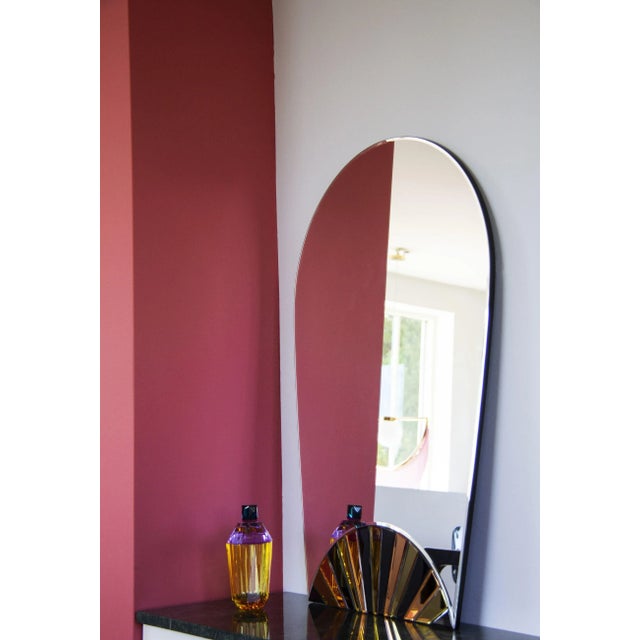Twilight decorative mirror. Materials: 4 mm faceted mirror on black painted mdf dimensions: w 55 x h 85 x d 1.2 cm. The...