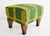 Set of Three Italian Footstools, Upholstered in Green & Gold Fabric, 19th C. For Sale - Image 11 of 11