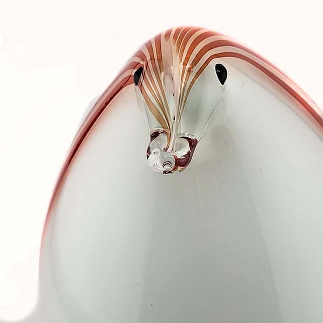 Whimsical Murano hand blown penguin figure.