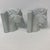 VTG Set 2 Mid Century Ceramic Horse Head Bookends Pale Blue White Glazed 8.5" For Sale - Image 9 of 11