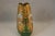 Antique Handcrafted Bohemian Art Glass Green Glass & Gold Gilt Vase With Enamel Flowers For Sale - Image 9 of 11