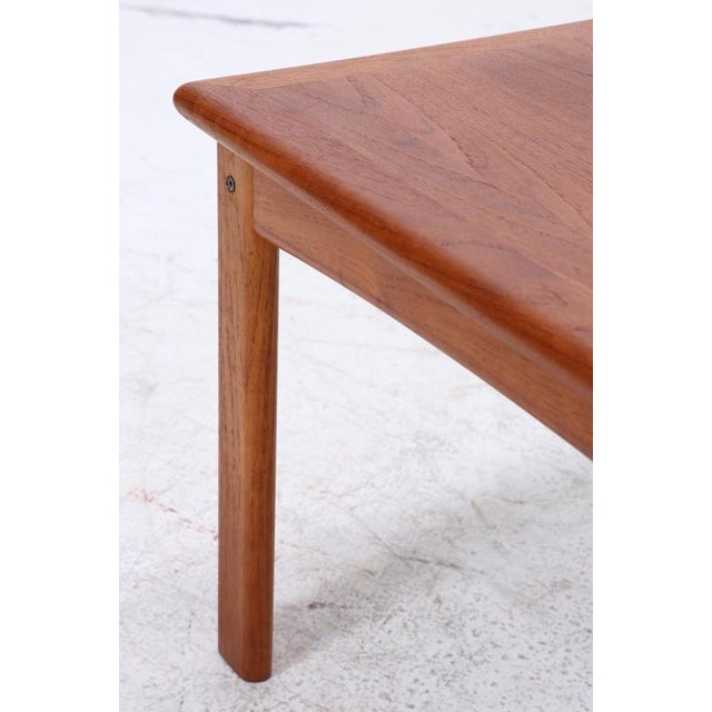 Brown Mid-Century Danish Teak Side or Coffee Table, 1960s For Sale - Image 8 of 11