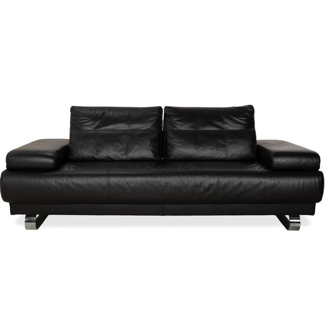 Harry Two-Seater Sofa in Leather and Chrome by Ewald Schillig For Sale - Image 17 of 17
