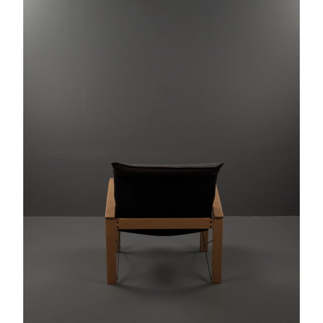 Leather Armchair by Tord Björklund for Ikea, 1980s For Sale - Image 11 of 18