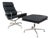Eames Soft Pad Lounge Chair and Ottoman by Herman Miller - Black Leather For Sale