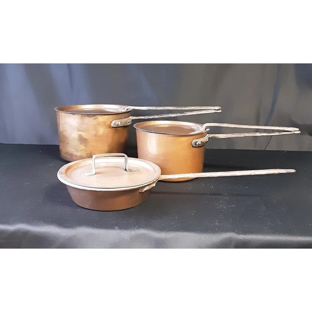 Vintage Hand-Forged Copper Holloware Set- 6 Pieces For Sale In West Palm - Image 6 of 6