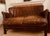 Restoration Hardware Professor's Leather Settee with nailhead details and vintage patina. Sturdy and comfortable with a...