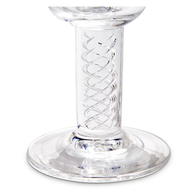Steuben Set of 4 Steuben Frederick Carder Crystal Air Twist Stem Cordials For Sale - Image 4 of 4