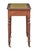 Wood English Diminutive Writing Table or Desk of Walnut With Inset Leather Top For Sale - Image 7 of 14