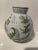 Metal Traditional Round Green & White Cloisonne Symbolic Bird & Vine Vase For Sale - Image 7 of 12