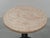 Wood Round Outdoor Terrace Stone Top Table, France, 1930s For Sale - Image 7 of 18