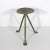 Mid-Century Modern Tall Gilded Gold Metal Large Pillar Candle Holder, Mid Century Modern Wide Tripod Candle, Staging, Decor, Dining Table For Sale - Image 3 of 8