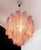 Pink Alabaster Murano Glass Tronchi Chandeliers, 1980s, Set of 3 For Sale - Image 6 of 16