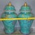 Chinese Pair of Chinese Enameled Porcelain Dragon & Phoenix General Jars With Lids - 15" Tall For Sale - Image 3 of 9