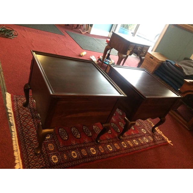 Vintage End Tables, Ethan Allen Furniture, the Pair For Sale - Image 11 of 11