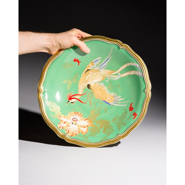 Rosenthal Chippendale Porcelain Bowl with Paradise Bird Decoration, Germany, circa 1960s An elegant and richly decorated...
