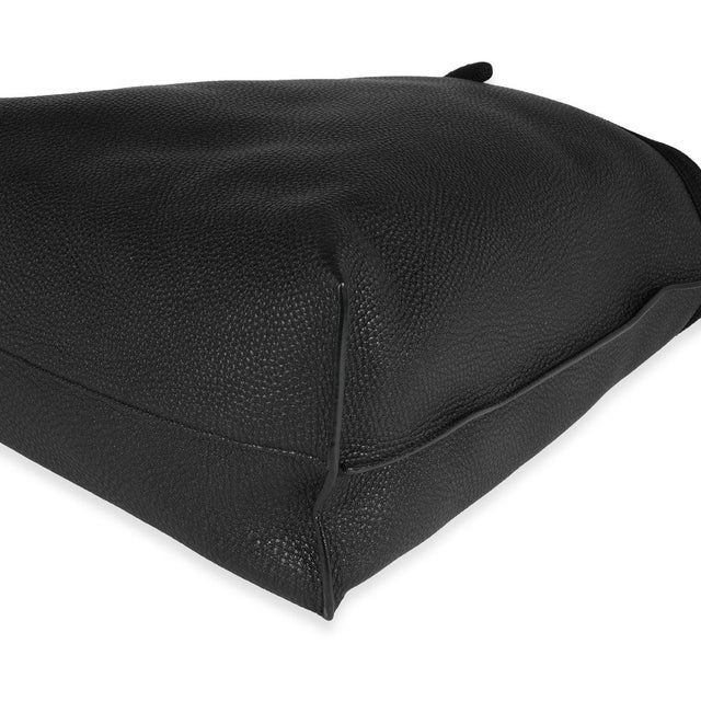 2010s Black Grained Leather Passamaneria Patti Tote For Sale - Image 5 of 7