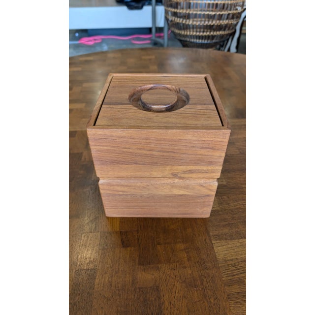 1970s Selandia Teak Ice Bucket For Sale - Image 4 of 9