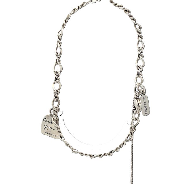 Mid 20th Century James Avery Sterling Silver Heart Charm Bracelet For Sale In New York - Image 6 of 7