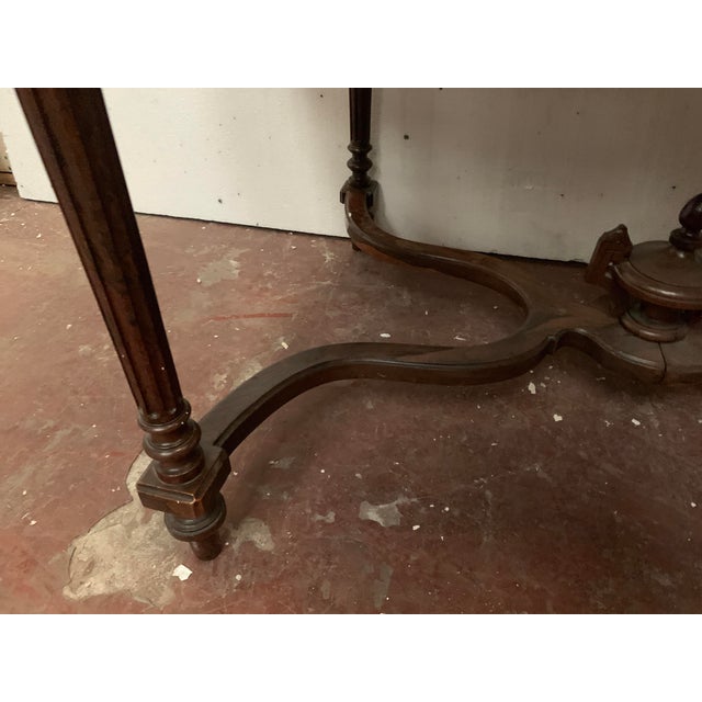 Napoleon III Rosewood and Veneer Desk, 1800s For Sale - Image 5 of 11