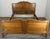 Vintage French Louis XVI Style Oak King Size Bed Frame with Carved Headboard For Sale - Image 14 of 14