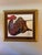 Framed artist's proof by Charles A. Bibbs, "The Music Maker", 1998, showing a seated musician in Bibbs' patterned figural...