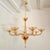 Murano glass Mid-Century Modern chandelier, attributed to Barovier and Toso, Italy 1980s. The hand blown Murano glass...