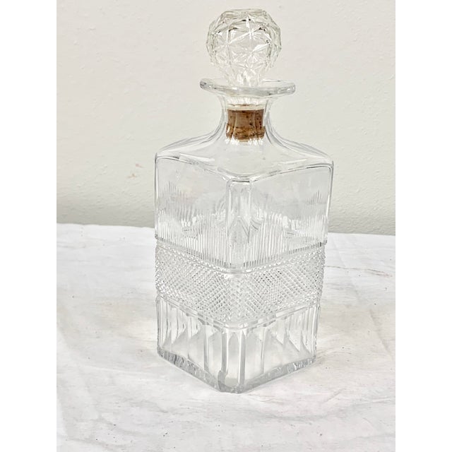Vintage Cut Glass Decanter Chairish