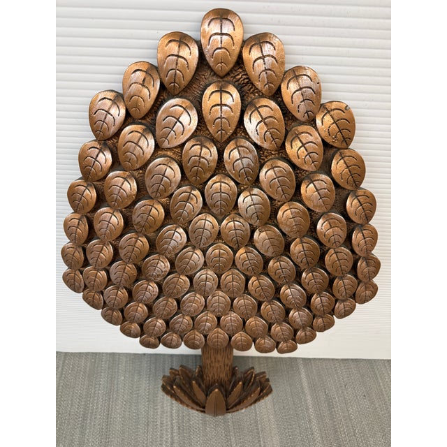 1970s Universal Statuary Corporation Tree of Life Wall Hanging, 1970's For Sale - Image 5 of 12