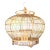 Indonesian Bamboo and Rattan Round Hanging Bird Cage For Sale