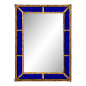 Swedish Baroque Style Giltwood Cushion-Cut Mirror