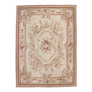 Vintage French Aubusson Rug, 09'00 X 12'02 For Sale