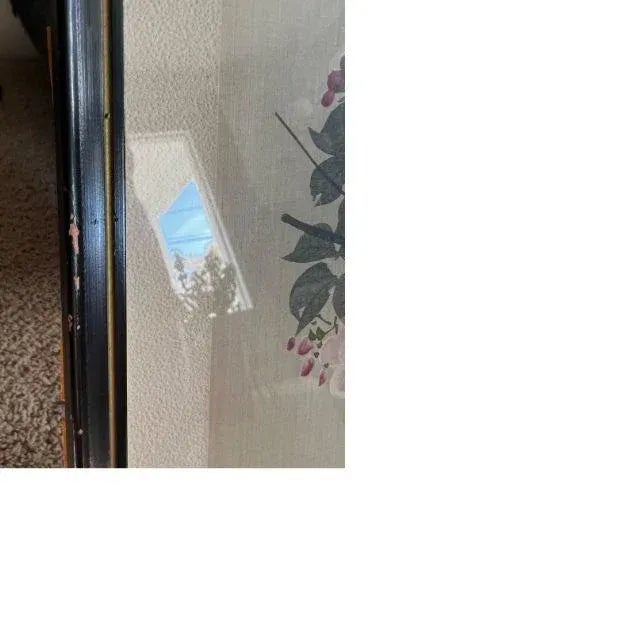 Mid-Century Japanese Watercolors on Silk, Artist Signed, Framed, Pair For Sale - Image 10 of 12