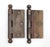 Pair of Vintage 3.5 X 3.5 In. Ball Tip Steel Door Hinges For Sale - Image 4 of 4