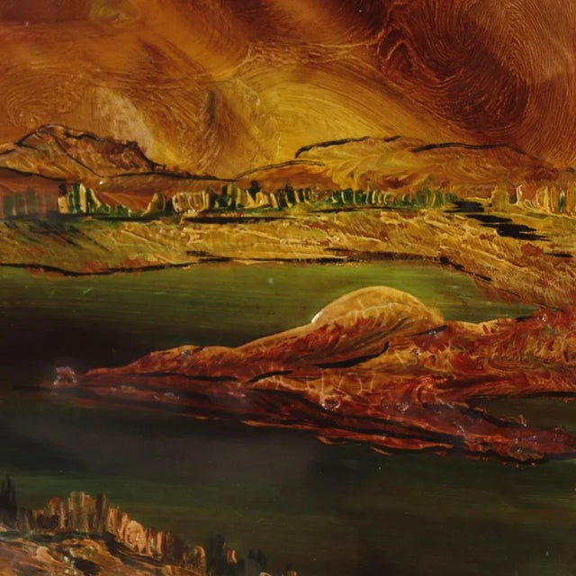 Italian Artist, Impressionist Style Landscape, 1970, Mixed Media on Cardboard, Framed For Sale - Image 12 of 13