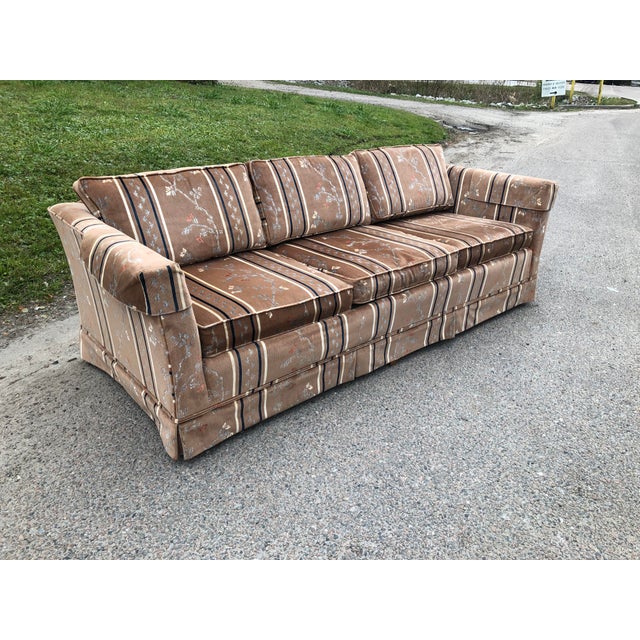 1970s Vintage Broyhill Chinoiserie Velvet Sofa Chairish
