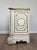 Antique Italian Painted White Parcel Gilt Single Door Cabinet For Sale - Image 10 of 12