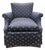Attributed to Ralph Lauren Club Chair in Iconic Star-Pattern Fabric For Sale
